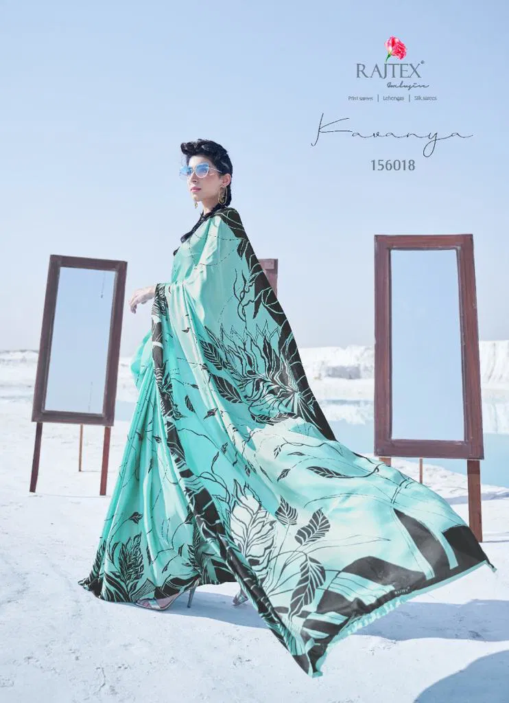 Rajtex Kavanya Silk Party Wear Japanese Satin Crape Saree Collection at Wholesale Price